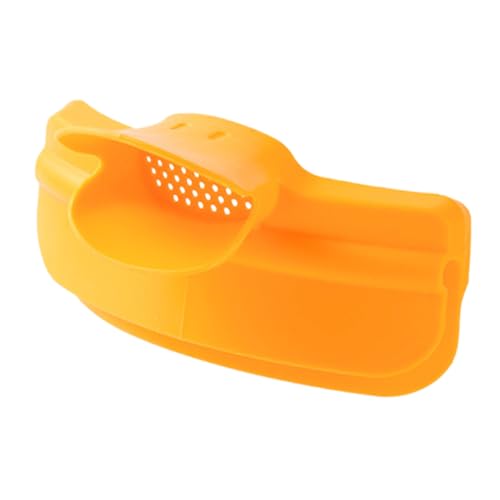 MOLUCKFU Pot Edge Pouring Funnel Anti-spill Silicone Soup Draining Deflector for Easy Straining Fits Pots and Pans Kitchen Gadget Bright Color