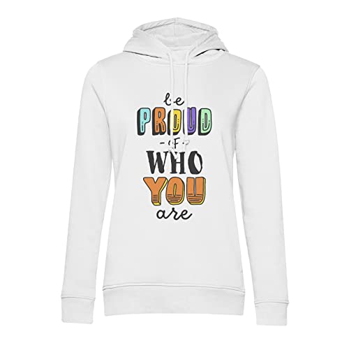 Sweat à capuche LGBTQ+ Be Proud pour la Pride. Vêtement gay et trans stylé pour sortir