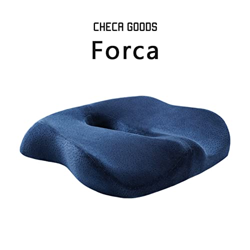 Cojín ortopédico para asiento, alivio de espuma viscoelástica para glúteos, isquiotibiales, caderas, ideal para oficina, cocina, silla de ruedas, coche, asiento de camión
