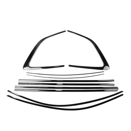 Compatible with Honda CRV CR-V 2023-2024 Exterior Window Trim Strip Titanium Black Door Seal Shade Moulding Decorative