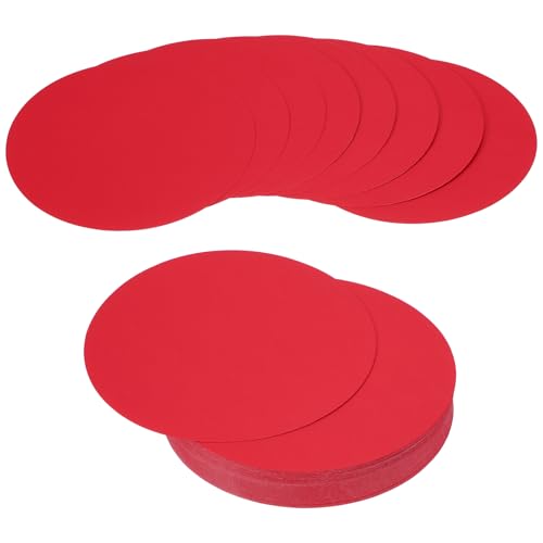 Carton sous-verres circulaire rouge pour protéger vos tables et réussir vos ateliers de découpe