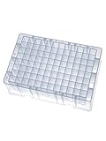 MUHWA 96 Wells Deep Well Plate, 1.2ml Storage Plate, Round Bottom, Pack of 5