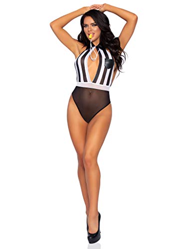 Leg Avenue Dessous-Set-8928622007 Juego de lencería, Black, White, One Size (Pack de 2) para Mujer
