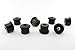 Whiteline W71412 Spring and Shackle Bushing, Black