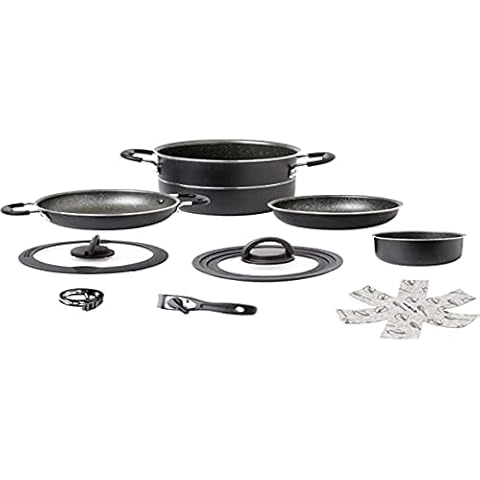 FVLFIL Brunner Alu Koch Set Pirate Ø24 Camping Outdoor Koch Geschirr Küche Topf Pfanne Cover