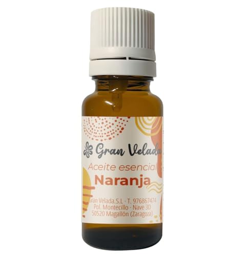 Aceite Esencial de Naranja 100% Puro y Natural | Propiedades Calmantes, Antisépticas y Drenantes | Ideal para Cosmética y Cuidado de la Piel