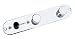 920D Custom T4W-REV-C Upgraded Replacement 4-Way Control Plate for T Style Guitar, Chrome - Reverse w/ Volume Forward