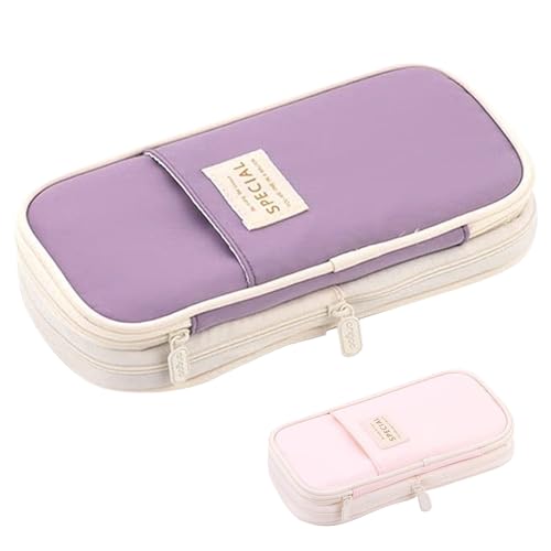 MLPKOI Estuche Escolar Extensible, Estuches de Lápices de Gran Capacidad Estuche Organizador Portalapices para Suministros de Escolares y Oficina Color Aleatorio