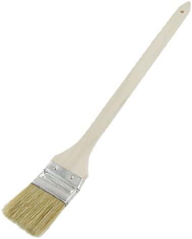 Aexit Wood Handle Painting Supplies & Wall Treatments Metal Ferrule Bent Head 1.7″ Long Synthetic Bristle Paint Rollers Paint Brush