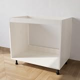 Calandrelli Base Lavello L 80 P 55,5 H 72 cm Larice Bianco Senza Ante