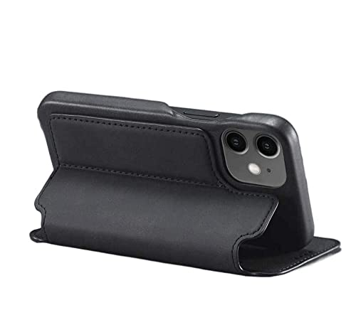 Étui de téléphone à rabat antichoc iPhone 12 avec porte-carte et béquille