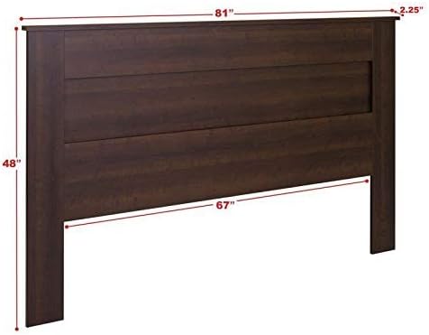 Prepac King Flat Panel Headboard, Espresso