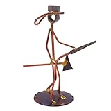 Fireman Collectible Handmade Metal Art Figurine, Desk Accessories, Trophy, Boss Gift, Office Décor, Business Professional, First Responder