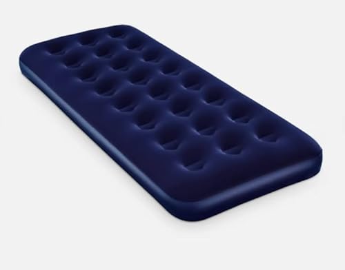 AEROLUGG Standard Air Mattress, Single Size, Inflatable Sleeping Pad for Camping, Indoor, Outdoor, Home, Garden, Garage, Quick Inflation, for Kids, Adults, Pets (Blue)