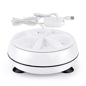 Ultraschall Mini Waschmaschine, tragbar, Ultraschall-Turbine, entfernt Schmutz, Waschmaschine, USB-Kabel, Lazy Magic Laundry für Reisen, Zuhause, Geschäftsreise, Multi