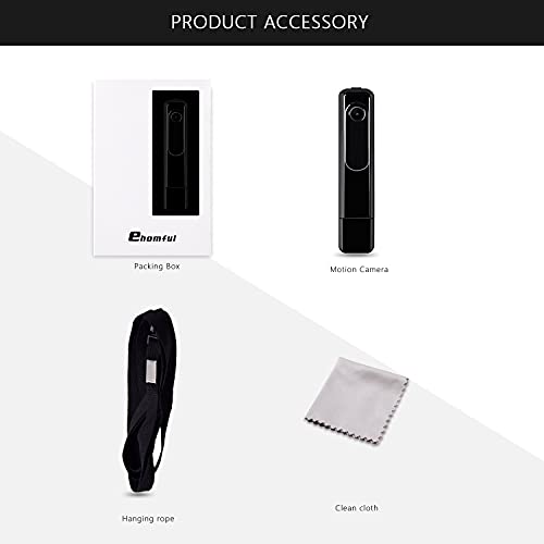 Ehomful Body Camera Hd 1080P Wearable Mini Hidden Spy Pen Camera Portable Cop Pocket Cam Convert Video Recorder Usb/One Key Fast Record Police Body Cameras For Home/Office (No Need Charging Cable) #TOP6