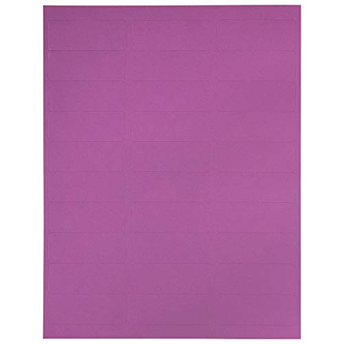 Jam Paper Return Address Labels - Standard Mailing - 1 X 2 5/8 - Violet - 120 Shipping Labels/Pack #TOP5