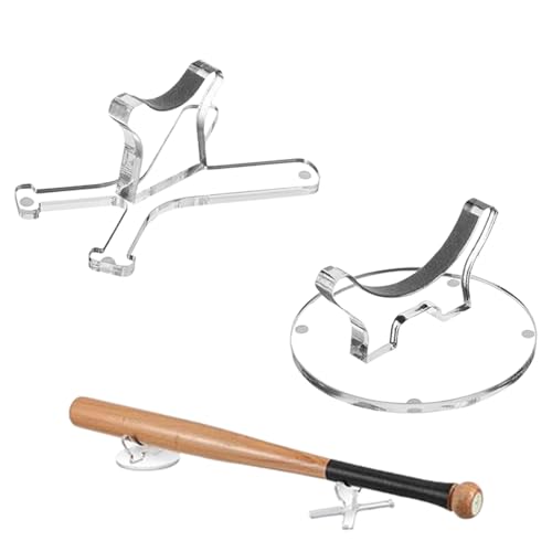 Catálogo de Varillas de batir los más solicitados. 41 Soporte Para Bate De Béisbol | Porta Bate Doble Acrílico,Exhibidor De Batebol Para 20 Cm Con Base Decorativa De Entrenamiento Y Colección Deporte Hogar