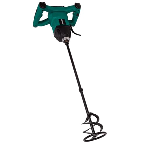 VONROC Miscelatore cemento e malta 1200W. Include frusta da 120x600mm. Velocità variabile, Soft Start. Cavo in gomma da 3 metri