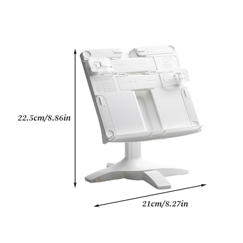 Soporte para libros ergonómico de metal ligero y ajustable para escritorio 2