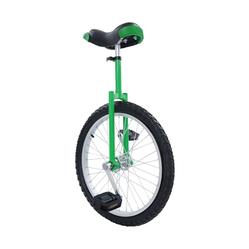 Image of DYNAMI Unicycle with Excellent Steel Frame,Leakproof Tire,Adjustable Height,Curved PU Seat,Mute Bearing,Anti-Slip Designs,for Outdoor Sports Fitness Exercise