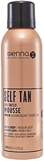Sienna-X Q10 Self Tan Tinted Mousse 200 ml. Vegan Friendly & Cruelty Free Formula For Face and Body. Quick Drying and Enriched With Vitamin E and Pomegranate For A Flawless Tan. Ideal For New Tanners.