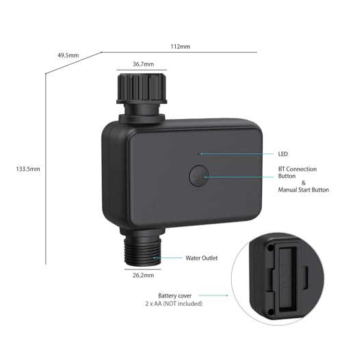 Minuteur d'eau Bluetooth intelligent pour système d'arrosage contrôlé par application