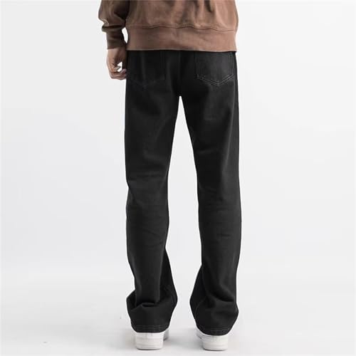 High Waisted Jeans Mens Straight Leg Cowboy Style Classic Durable Denim Pants Comfortable Fit3