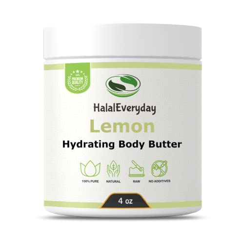 Lemon Body Butter Pure, Refined and Raw by HalalEveryday 8 Oz - Made with Lemon Essential oil - Great for making soap, lotion, cream - amazing moisturizer image 4