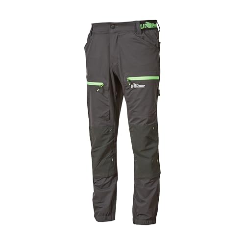U-Power | Pantaloni da Lavoro Uomo Horizon, in Tessuto Stretch, vestibilità Jogging, Elasticizzato, 90% Nylon 10% Spandex