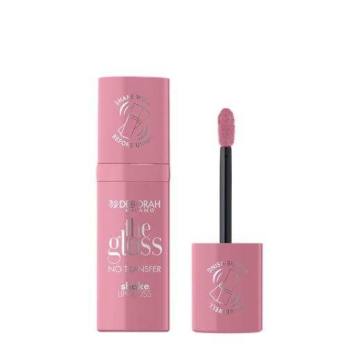 Deborah Milano - The Gloss No Transfer, Lucidalabbra a Lunga Durata con Colore Brillante che Non si Trasferisce, Alta Brillantezza e Coprenza Leggera, N.02 Petal, 4ml