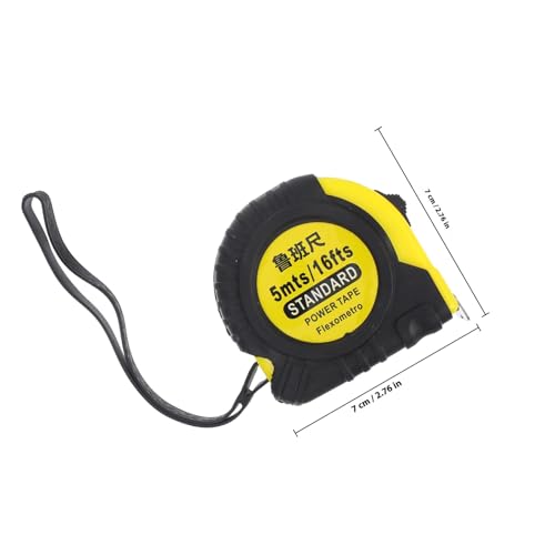 Cinta métrica retráctil de bolsillo 5m acero inoxidable miniatura 2