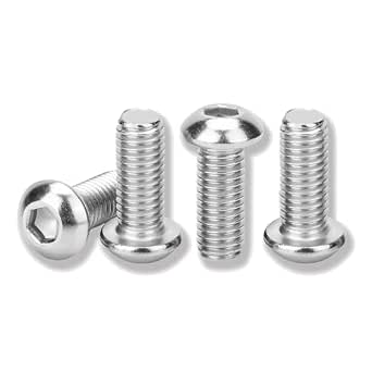 RS PRO Stainless Steel Hex Socket Button Screw, ISO 7380, M6 x 10mm RS