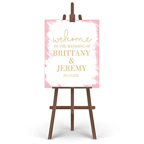 Panneau de bienvenue mariage personnalisé moderne minimaliste plexiglas 40x50 cm - 4