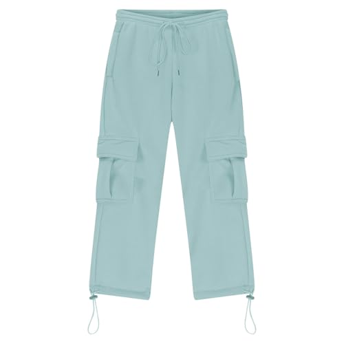 Cargo Pants for Boys Casual Open Bottom Elastic Waist Cargo Sweatpants Baggy Athletic Workout Joggers with Pockets 3-14Years4