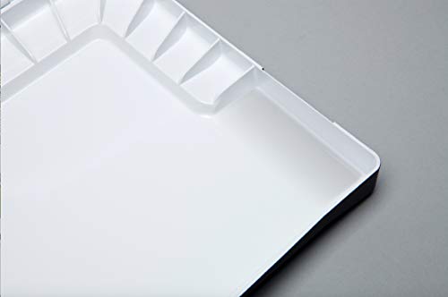 Mijello Studio Watercolor Palette, 55 Paint Wells, Blue, Foam Dauber Included, 14.4" X 1.5" X 9.13", 1 #TOP5