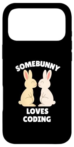 Somebunny Loves Coding �L���[�g �C�[�X�^�[ �o�j�[ �\�t�g�E�F�A�G���W�j�A �X�}�z�P�[�X iPhone 17 Pro Max �p
