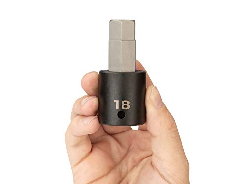 Image of TEKTON 1 /2 Inch Drive x 18 mm Hex Impact Bit Socket | SIB23218