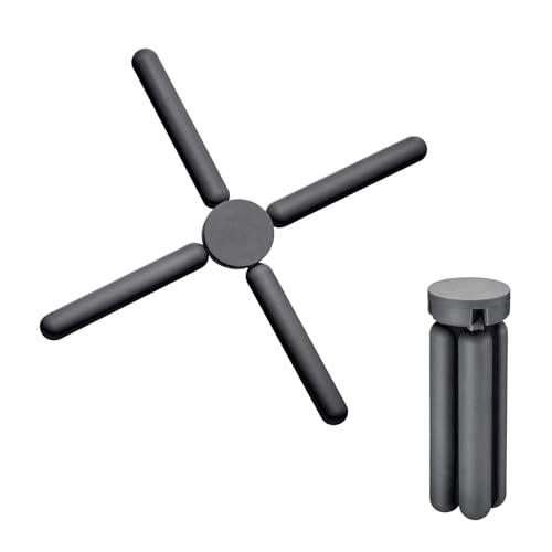 Salvamanteles Westmark - Salvamanteles plegable para ollas y sartenes calientes, protege la mesa y la encimera, resistente al calor hasta 200°, contra arañazos - silicona, Ø 22 cm