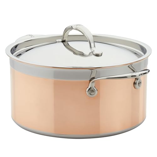 Hestan CopperBond 6 Qt Copper Stock Pot for Induction