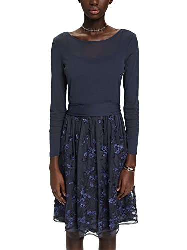 ESPRIT Collection Damen 023eo1e331 Kleid, 400/Navy, M