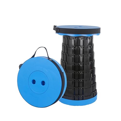 huruirui Sgabello Pieghevole Portatile, Leggero, Regolabile e Resistente Sedia Portatile per...