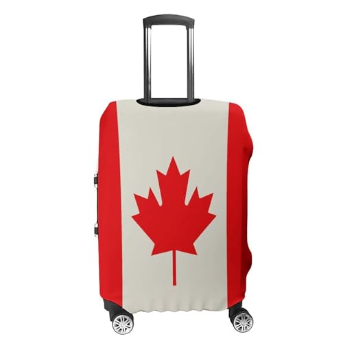 Carry on Luggage Cover Retro Canada Flag Pattern Suitcase Covers for Luggages Tsa Approved Travel Luggage Sleeve Protector Elastic Suitcase Protector Anti-Scratch Washable Fits 19-30 Inch Case -XL4
