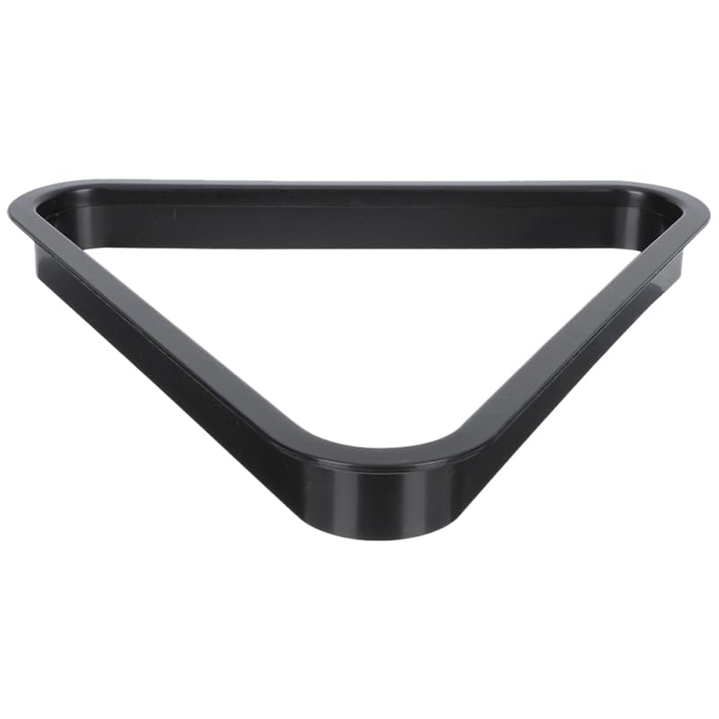 Toddmomy Mini Billiard Rack Triangle Black Plastic Pool Table Triangle Rack for Standard Balls Billiards Accessory for Home Game Room and Club
