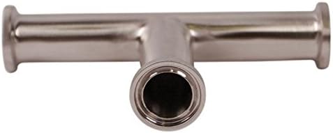 Long Tee | Tri Clamp 3/4 inch x 3/4 in. - Stainless Steel SS304 / 3A - Glacier Tanks