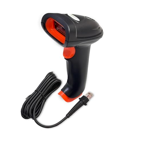 POSSAFE Wired Barcode Scanner with USB Cable | 1D 2D Handheld High-Speed QR Code Scanner | Durable Design | Extended Range USB Plug Reader | Ideal for Retail, Warehouse, Industrial Use
