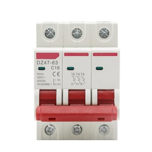 Protecteur de surcharge MCB 3P 400V pour tableau électrique triphasé DZ47