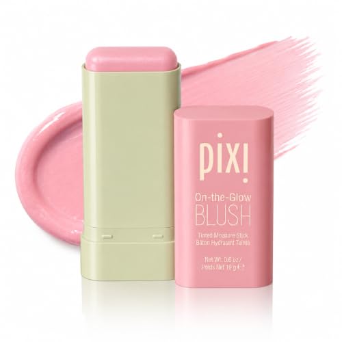 Image of Pixi On-the-Glow Blush - Fleur, Hydrating Tinted Moisture Blush Stick with Ginseng, Aloe Vera & Fruit Extracts, For Cheeks & Lips, 19g / 0.6oz, Paraben-Free