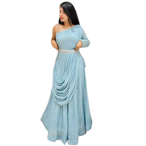 Side Sleeve Floor Touch Gown 
