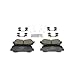 BOSCH BC1737 QuietCast Premium Ceramic Disc Brake Pad Set - Compatible with Select Nissan Qashqai, Rogue, Rogue Sport; FRONT